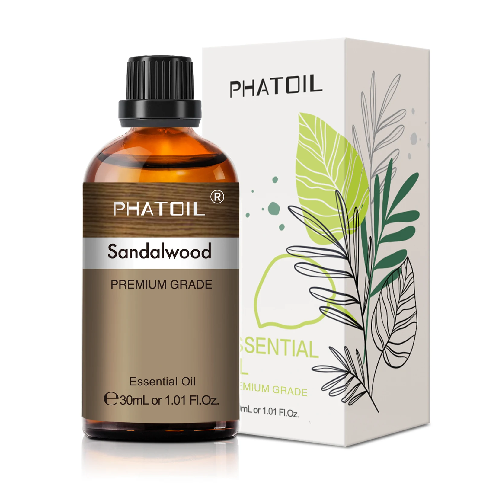 PHATOIL 1PCS Aromatherapy Essential Oil 30ml Lemon Eucalyptus Lavender Bergamot Jasmine Juniper Rose Vanilla Aroma Essential Oil