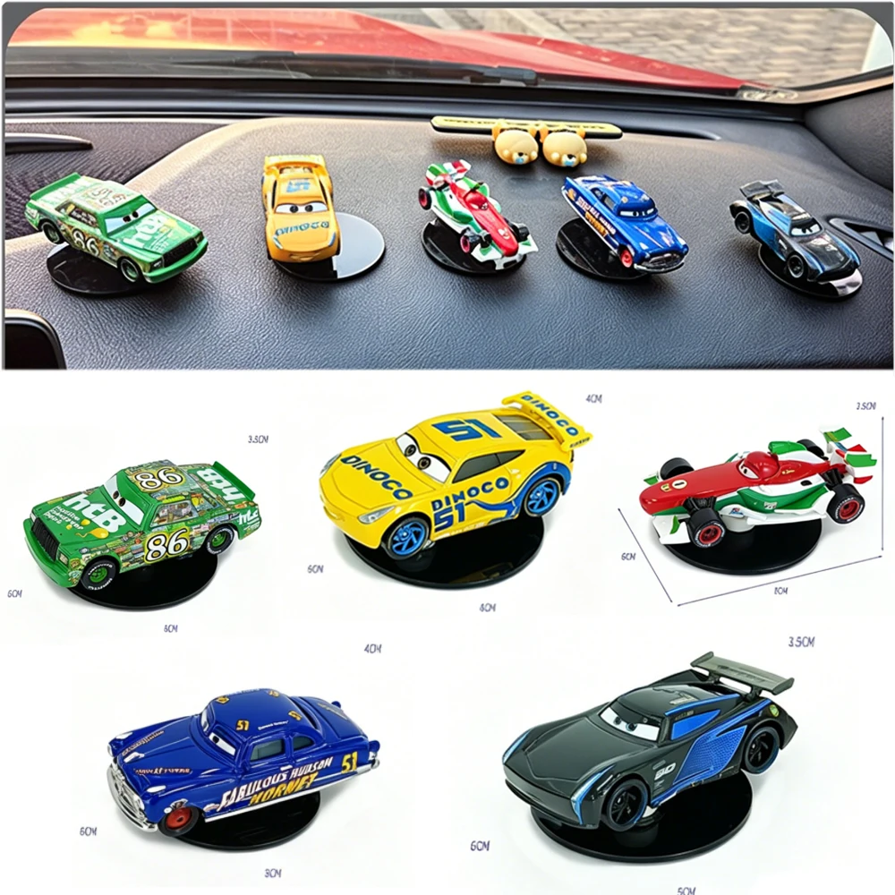 Pixar Cars 3- Lightning McQueen Rotatable Drift Ornament Dashboard Center Console Interior Decor Toy Surprise Gift For Drivers
