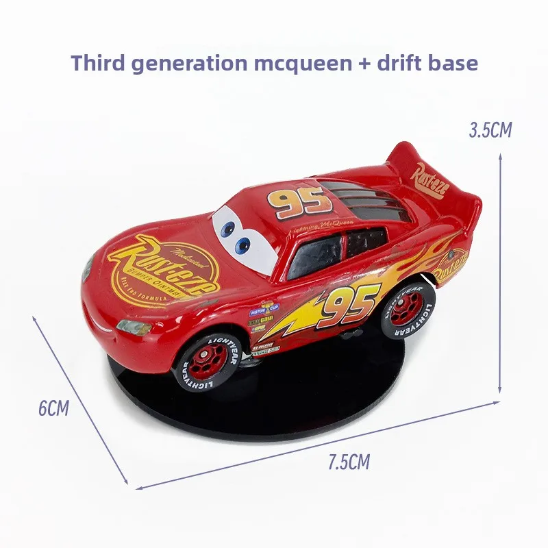 Pixar Cars 3- Lightning McQueen Rotatable Drift Ornament Dashboard Center Console Interior Decor Toy Surprise Gift For Drivers