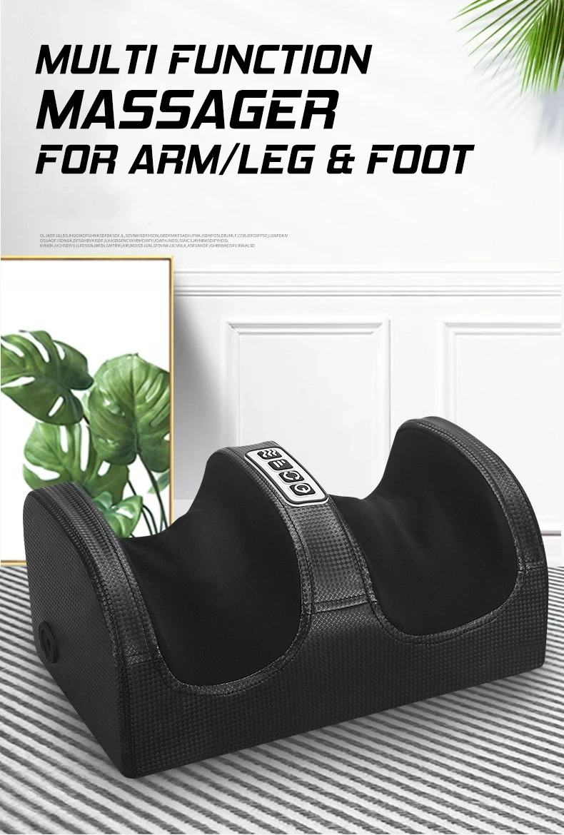 Electric Heating Foot Massager Heated Shiatsu Foot Calf Massager Deep Tissue Kneading with Hot Compress Relieve Muscle Fatigue