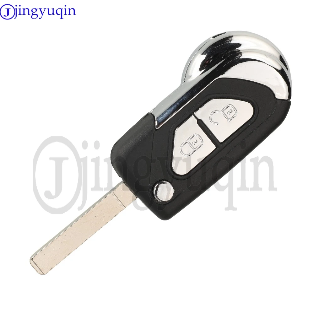 jingyuqin 433MHz FSK 2 Buttons Modified flip remote control car key For Citroen Ds DS3 2005-2014 CE0523 Fob VA2 Blade