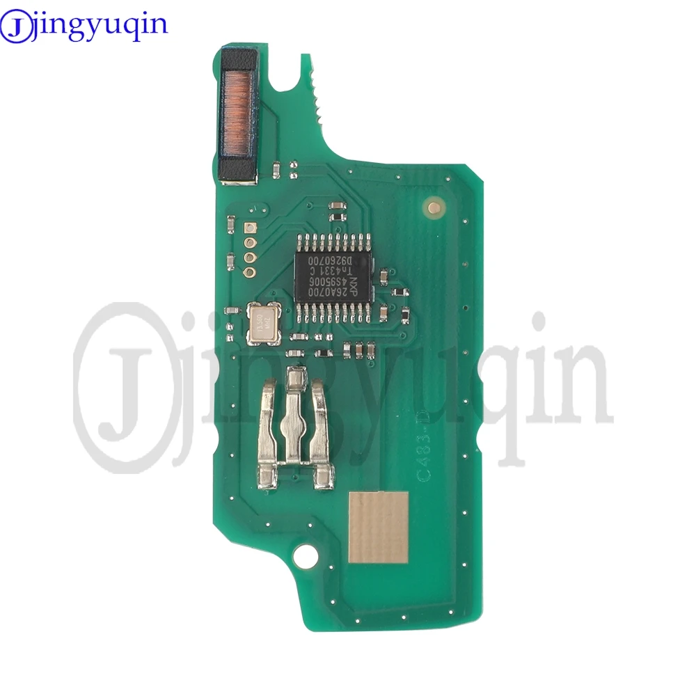 jingyuqin 433MHz FSK 2 Buttons Modified flip remote control car key For Citroen Ds DS3 2005-2014 CE0523 Fob VA2 Blade