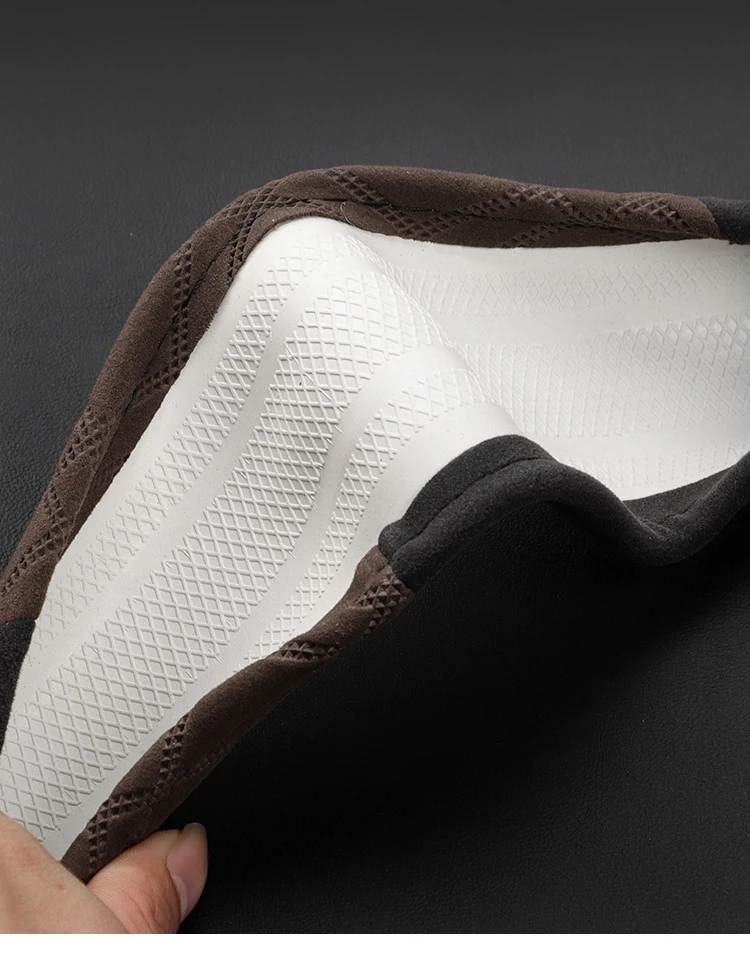 Car Anti-Slip Suede Steering Wheel Cover for BYD Atto 3 Yuan Plus Steering Wheel Cover Protective Cover Type D