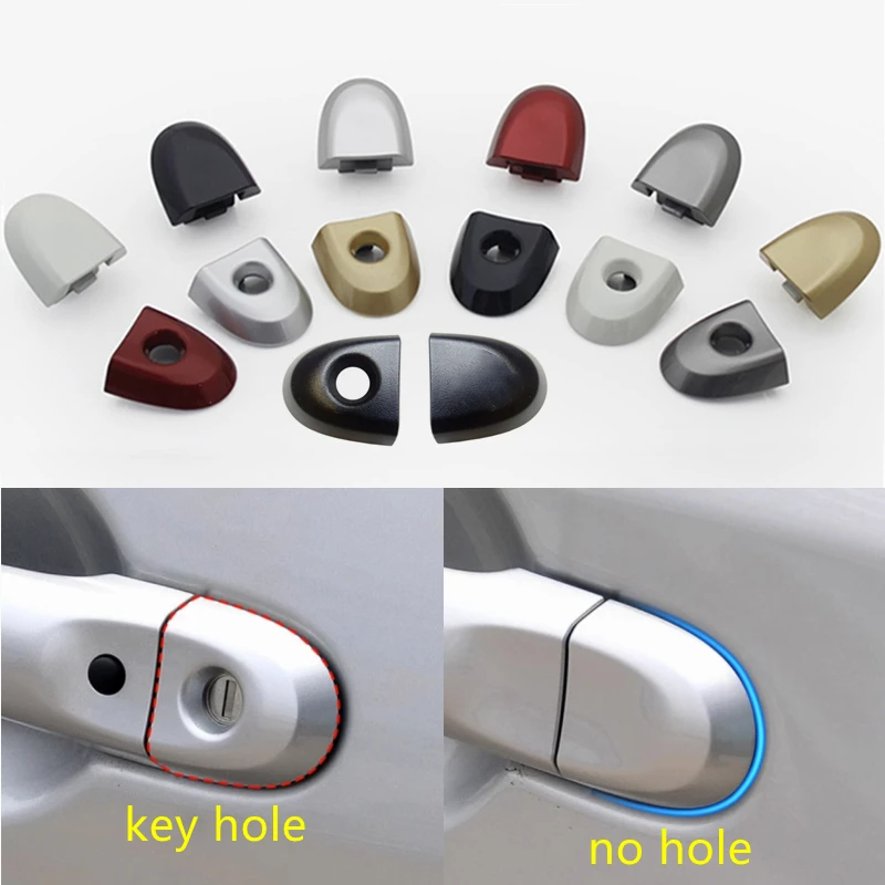 Left Right Outer Handle Lock Cap Door Latch Cover With Key Hole For Nissan March IV Micra K13 JUKE F15 Cube Z12 Tiida C12