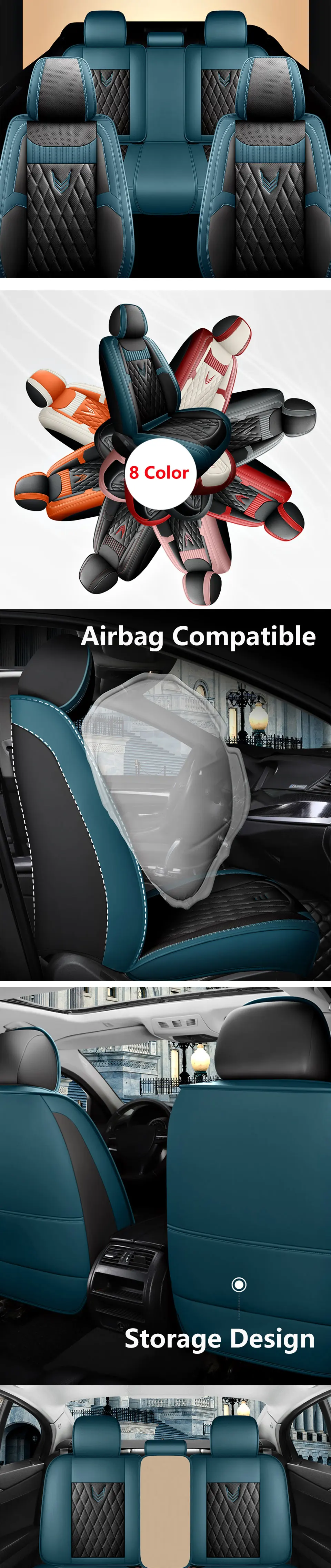 Leather Car Seat Covers for Nissan Qashqai J10 J11 Juke Murano Z51 X Trail T31 Versa Teana J32 Almera G15 Patrol Y61 Accessories