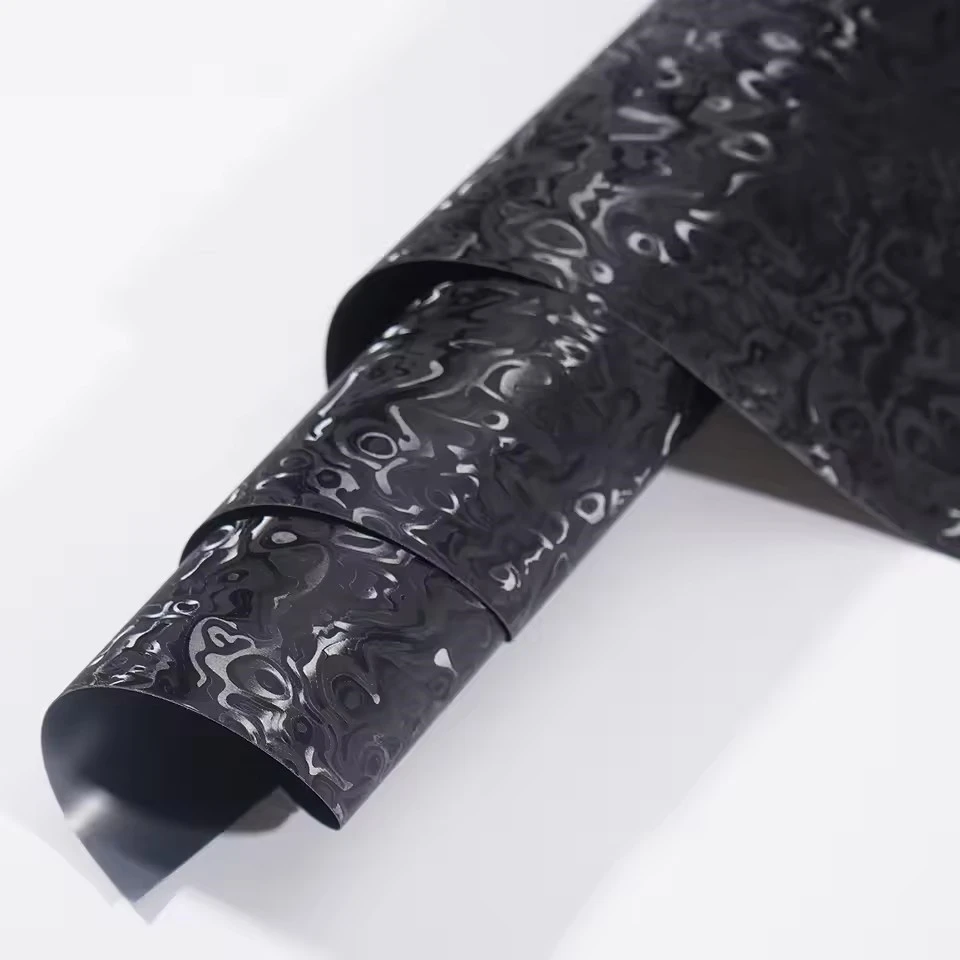 Ghost Black Carbon Fiber Wrap Film Forge Cosmic Sticker for Motorcycle Modified Car Body Interior Tuning Decor Car Accessories