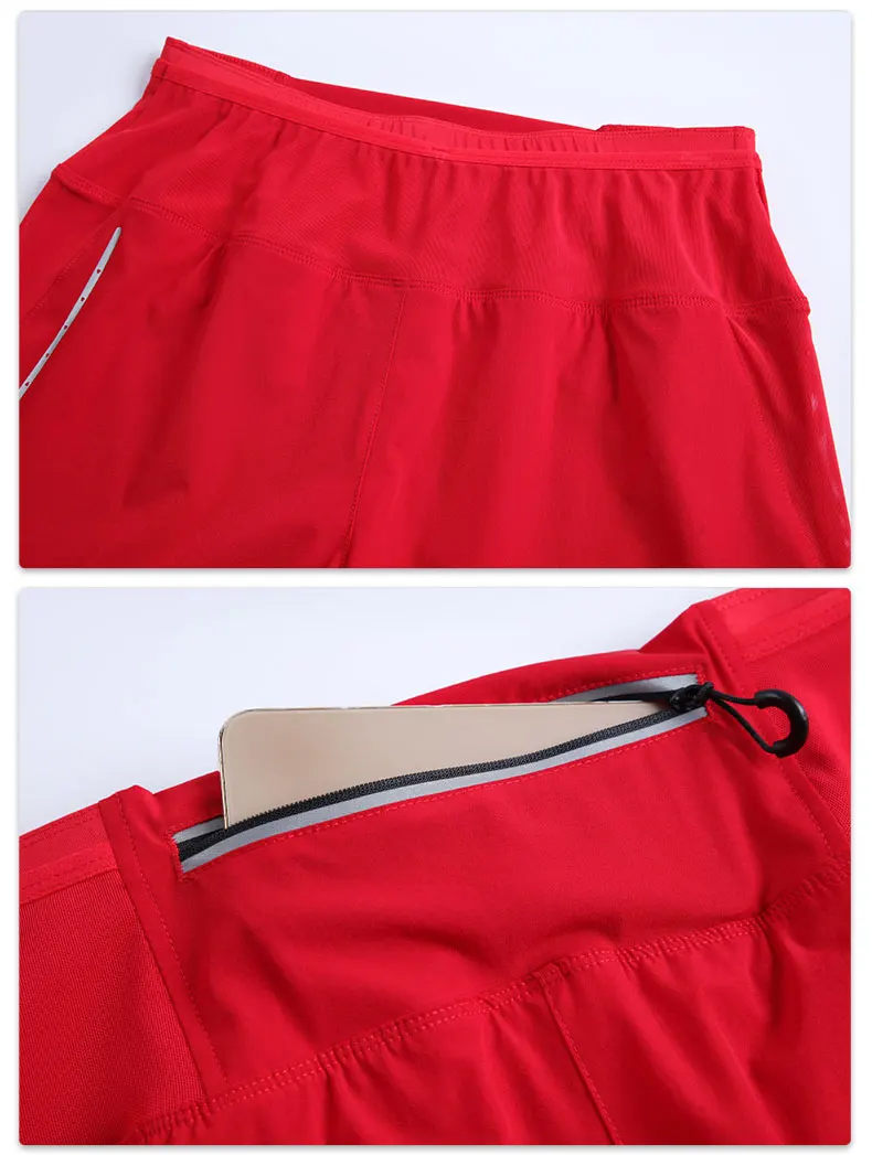 High Waist Women's Shorts Workout Sport Woman Fitness Yoga Clothes 2 in 1 Short Femme Court Womens Clothing Tights Gym Womans
