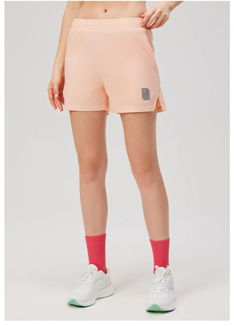 Kelme Women's Fake Two-piece Sports Shorts Anti-exposure Marathon Breathable Shorts Training Fitness Quick-drying Pants