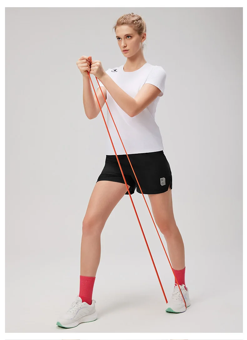 Kelme Women's Fake Two-piece Sports Shorts Anti-exposure Marathon Breathable Shorts Training Fitness Quick-drying Pants