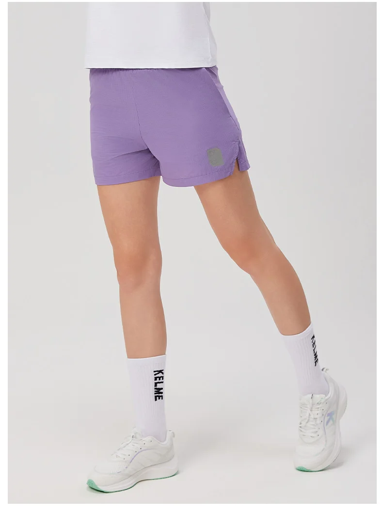 Kelme Women's Fake Two-piece Sports Shorts Anti-exposure Marathon Breathable Shorts Training Fitness Quick-drying Pants