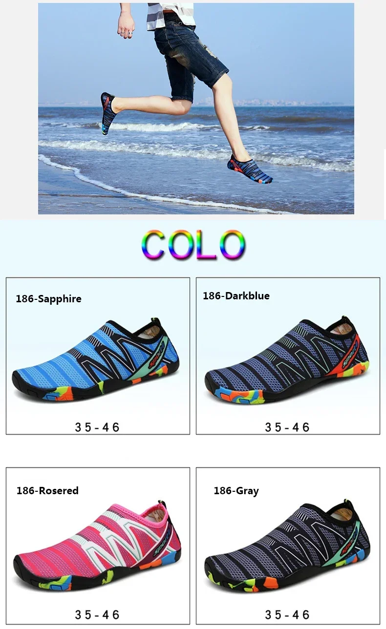 Water Shoes For Men Women Barefoot Shoes Quick Dry Beach Aqua Shoes Lightweight Sports Sneakers Hiking Surfing Boating Fishing