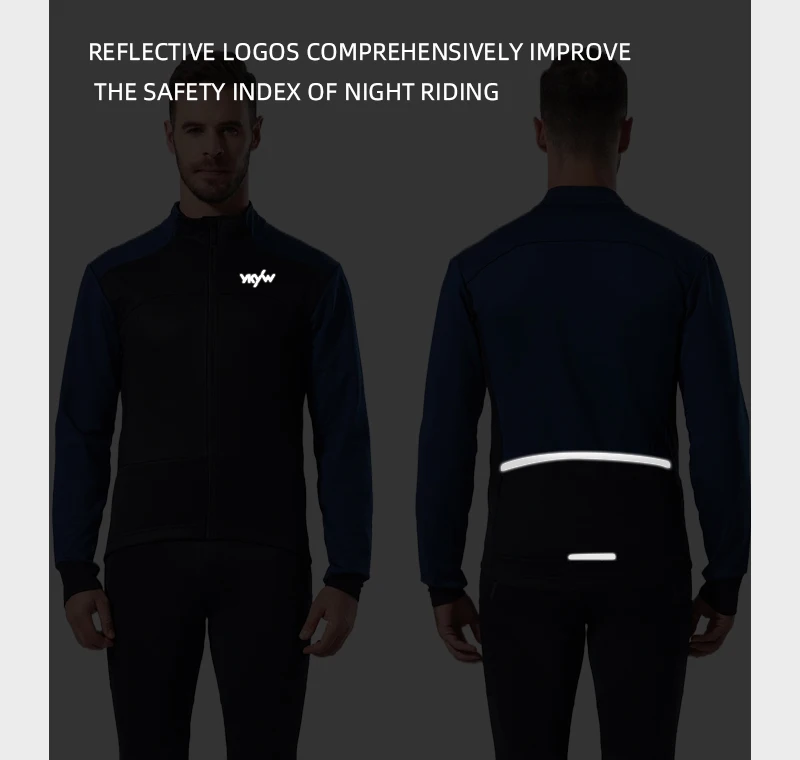 YKYWBIKE Men's Cycling Jacket Waterproof Windproof Road Bike Tops Winter 0°C Thermal Fleece Bicycle Jersey  Cycling Clothing