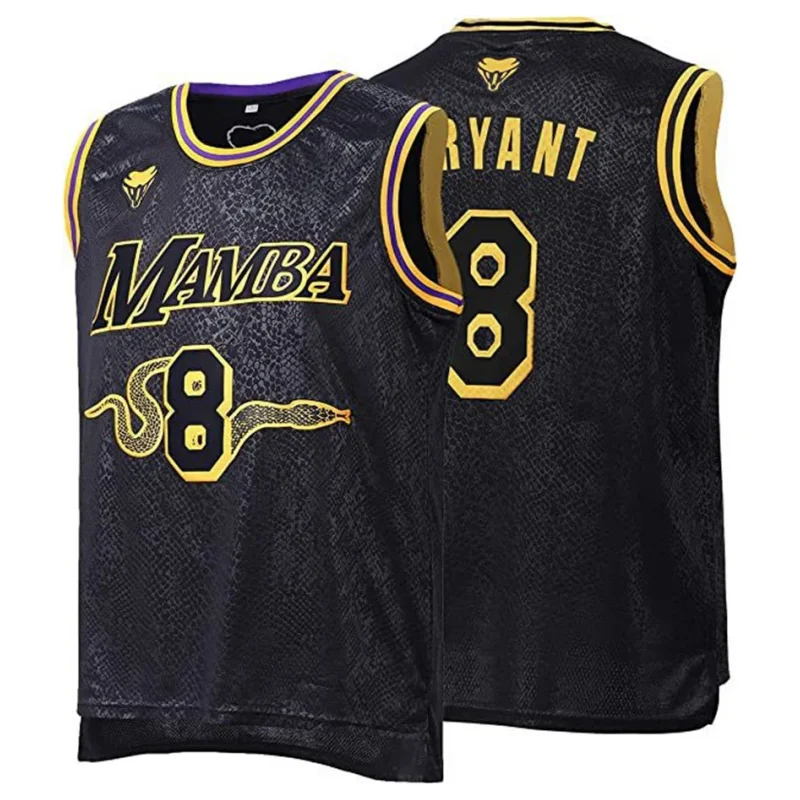 Black Mamba #8 #24 Basketball Jersey Sports Outdoor Shirt Breathable Quick Drying Tops LOGO Sewing Embroidery