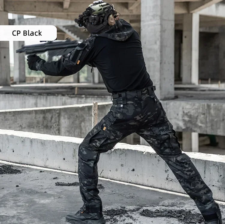 Tactical Shirts Camo Combat T-Shirt Hooded Men Shirt Wear Resistance Airsoft Paintball Camping Hunting Clothes Quick Dry Tops