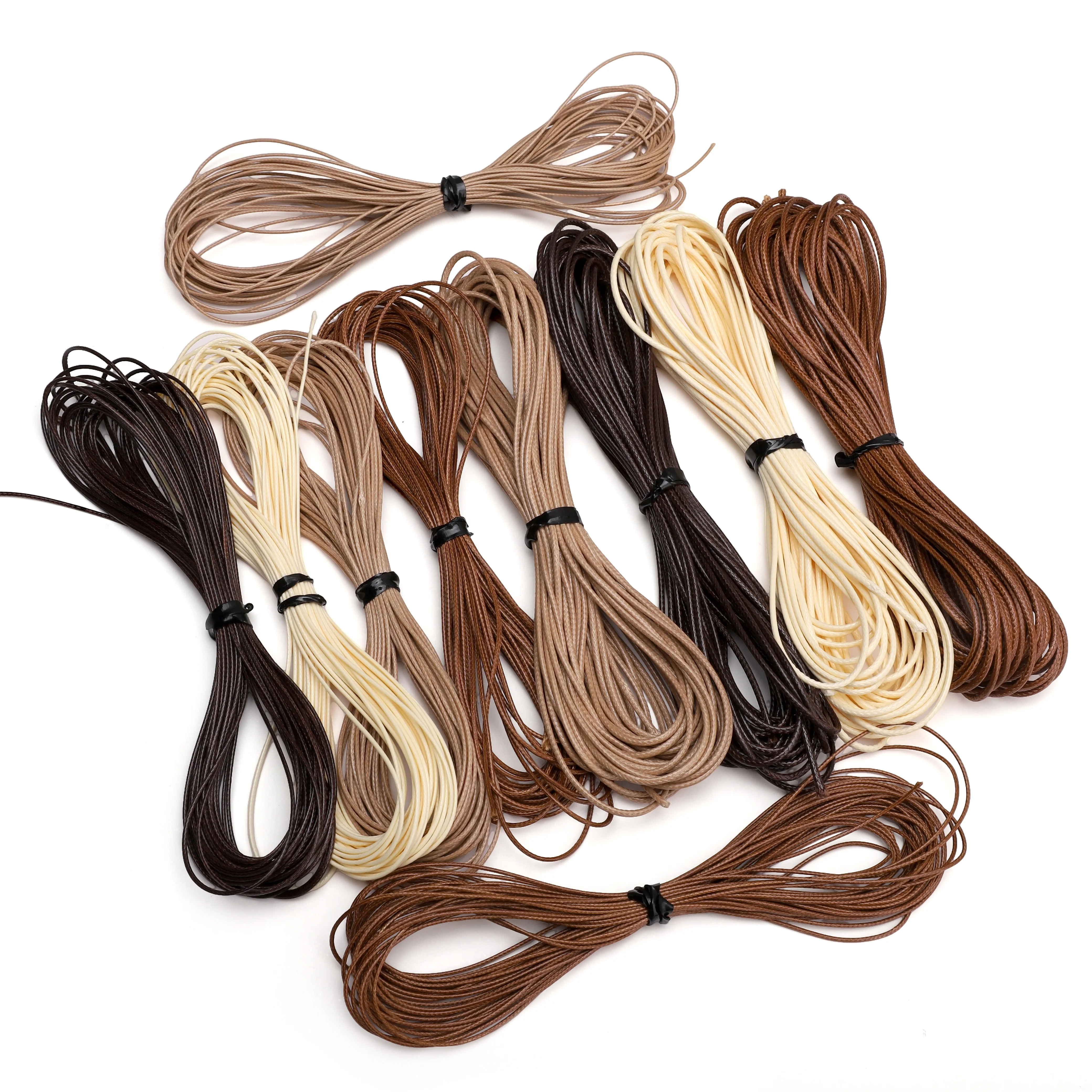 10m/lot Wax Cotton Cord Wax Thread Cord String Strap Necklace Rope Bead For Jewelry Making DIY Bracelet Necklace Accessories