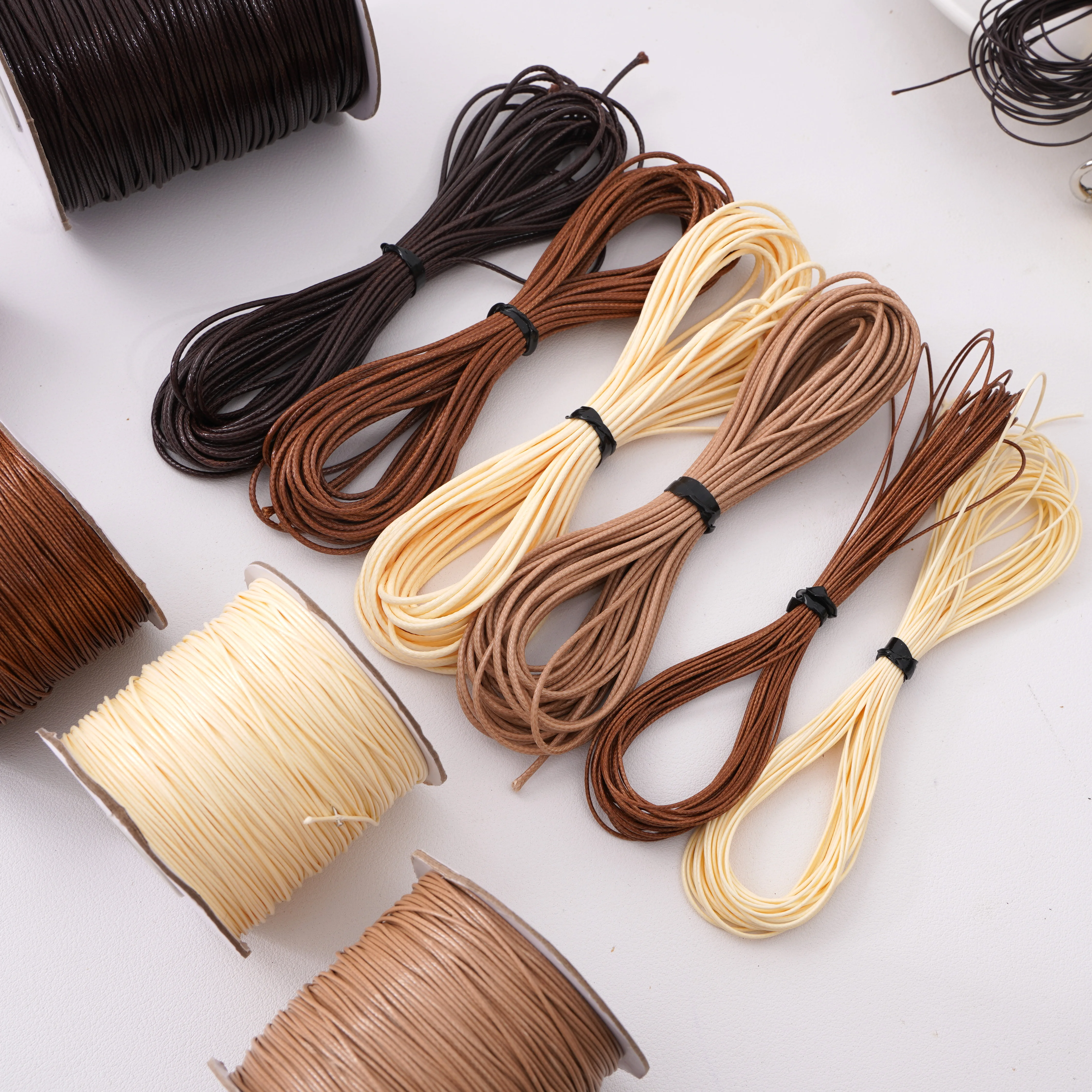 10m/lot Wax Cotton Cord Wax Thread Cord String Strap Necklace Rope Bead For Jewelry Making DIY Bracelet Necklace Accessories