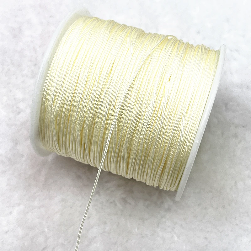 NEW 0.4/0.8/1.0/1.5mm Nylon Cord Thread Chinese Knot Macrame Cord Bracelet Braided String DIY Tassels Beading Shamballa Thread