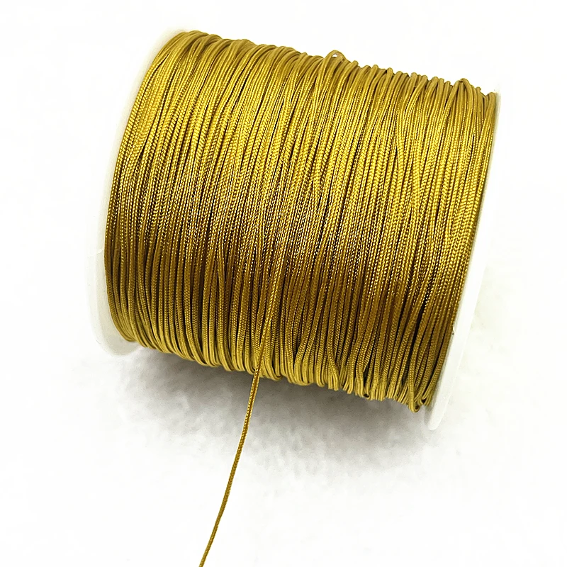 NEW 0.4/0.8/1.0/1.5mm Nylon Cord Thread Chinese Knot Macrame Cord Bracelet Braided String DIY Tassels Beading Shamballa Thread