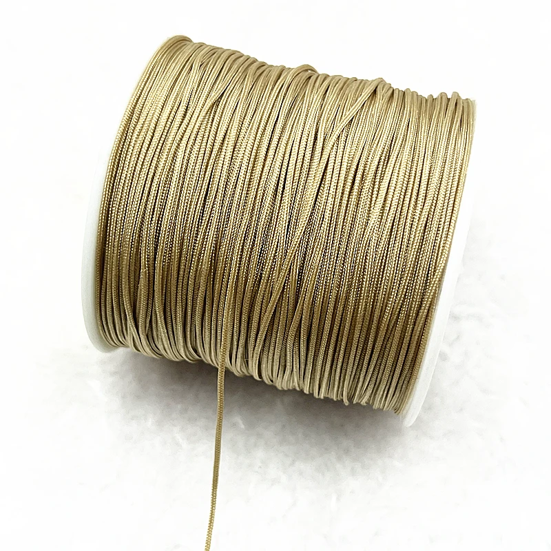 NEW 0.4/0.8/1.0/1.5mm Nylon Cord Thread Chinese Knot Macrame Cord Bracelet Braided String DIY Tassels Beading Shamballa Thread