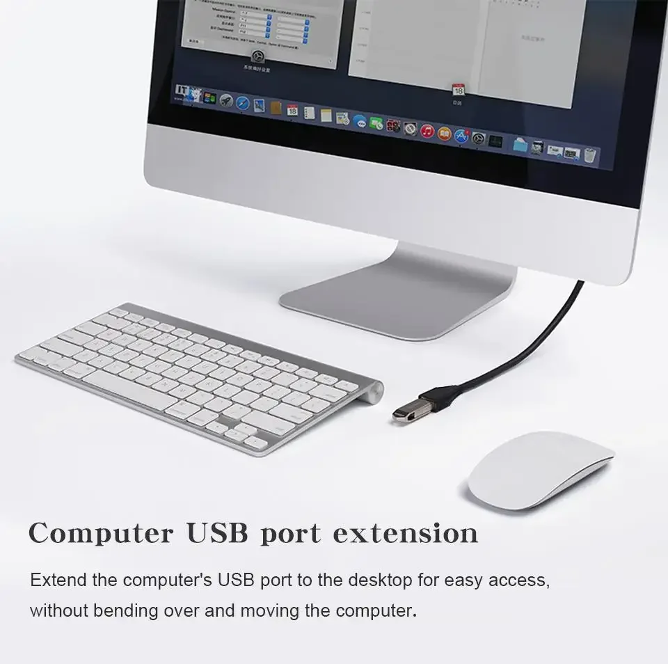 USB 2.0 Cable Extension Cable 0.6m 1m 1.5m Wire Data Transmission Line Superhighspeed Data Extension Cable For Display Projector