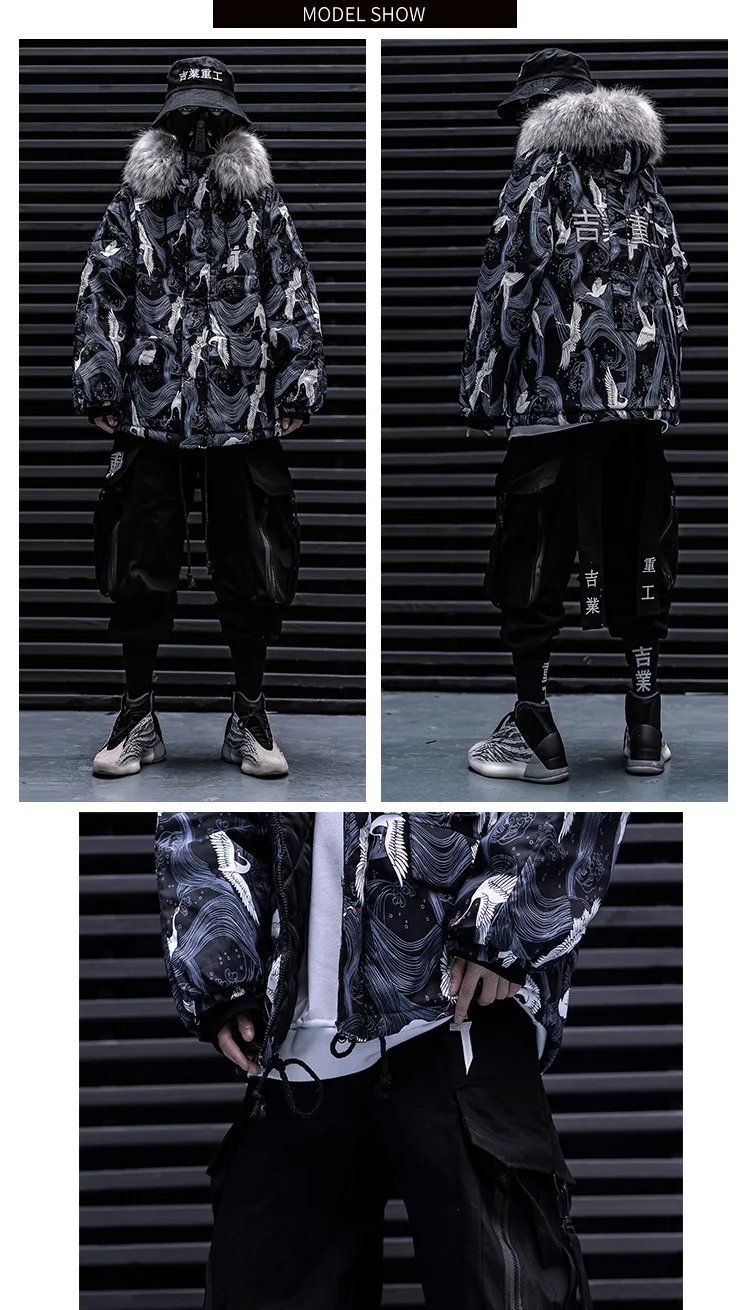 Ribbons Embroidery Tactical Hip Hop Cargo Pants With Big Pockets Men Women Harajuku Punk Techwear Harem Pants