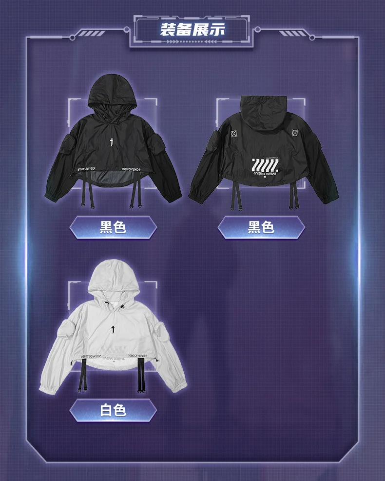 2024 Hip Hop Punk Techwear Short Jacket Hooded Cloak Men Women Multi Pockets Functional Pullover Jacket Street Casual Coat
