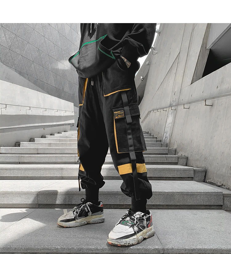 Hip Hop Men‘s Streetwear Pants Men Cargo Pants Jogger Casual Trousers New Multiple Pockets Harem Pants Male Fashion Sweatpants