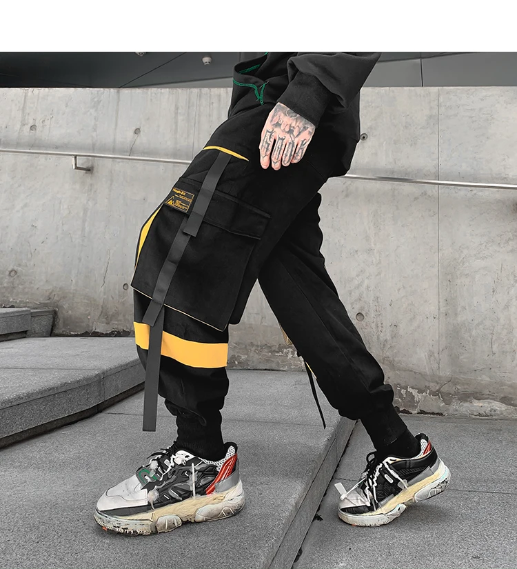 Hip Hop Men‘s Streetwear Pants Men Cargo Pants Jogger Casual Trousers New Multiple Pockets Harem Pants Male Fashion Sweatpants