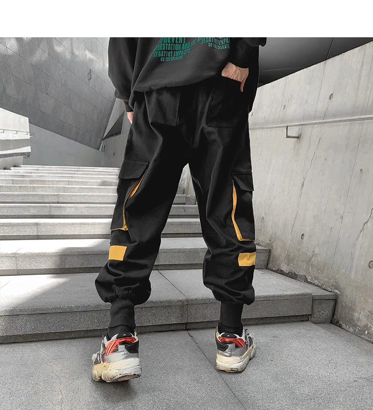 Hip Hop Men‘s Streetwear Pants Men Cargo Pants Jogger Casual Trousers New Multiple Pockets Harem Pants Male Fashion Sweatpants