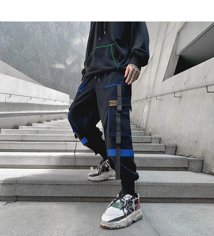 Hip Hop Men‘s Streetwear Pants Men Cargo Pants Jogger Casual Trousers New Multiple Pockets Harem Pants Male Fashion Sweatpants