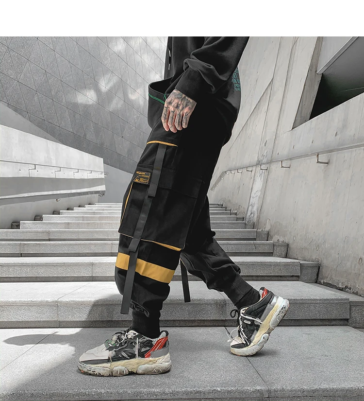 Hip Hop Men‘s Streetwear Pants Men Cargo Pants Jogger Casual Trousers New Multiple Pockets Harem Pants Male Fashion Sweatpants