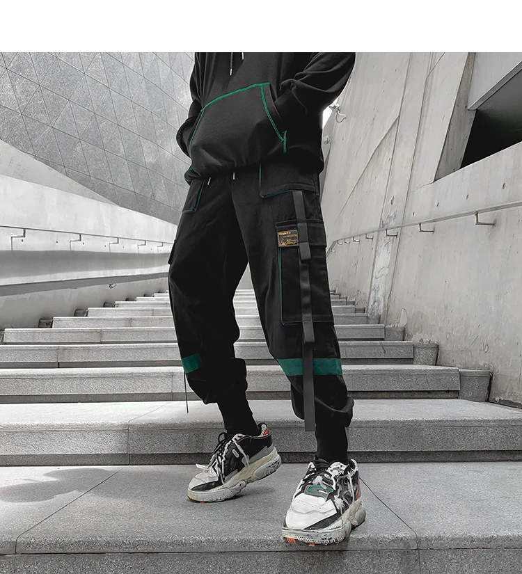 Hip Hop Men‘s Streetwear Pants Men Cargo Pants Jogger Casual Trousers New Multiple Pockets Harem Pants Male Fashion Sweatpants