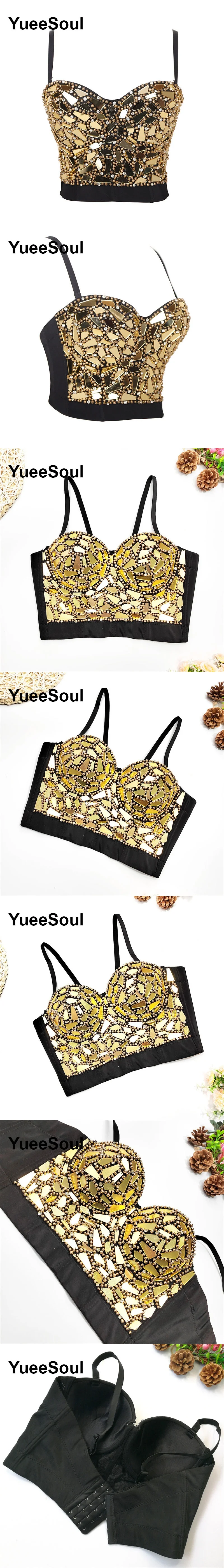 Black Crop Tops 2025 New Y2K Gothic Wedding Party Club High Street Casual Sexy Tank Top Pearl Sequins Corset Top Women Clothing