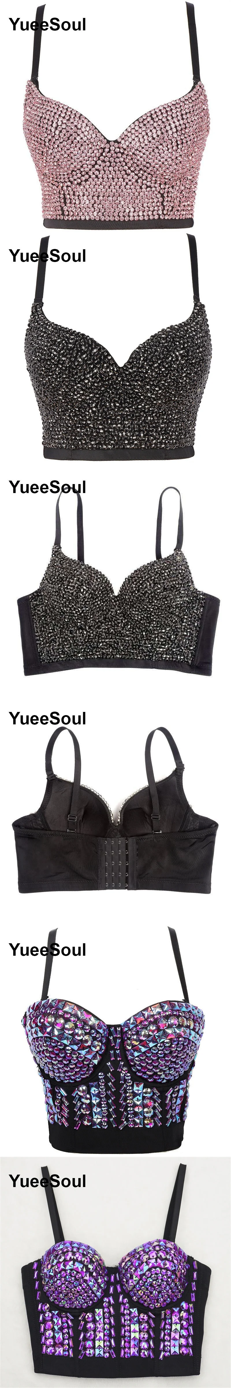 Black Crop Tops 2025 New Y2K Gothic Wedding Party Club High Street Casual Sexy Tank Top Pearl Sequins Corset Top Women Clothing