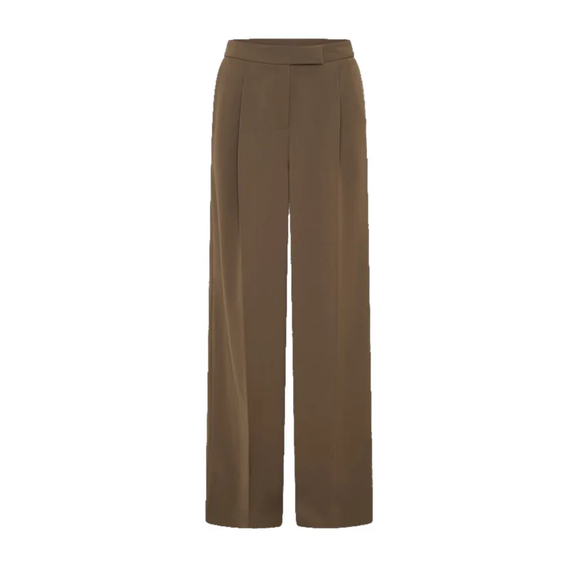 Casual Blazer Pants Suits Women Slim Half Sleeves V Neck Single Breasted Set Female 2025 Spring New Wide Legs Sets 2 Pieces