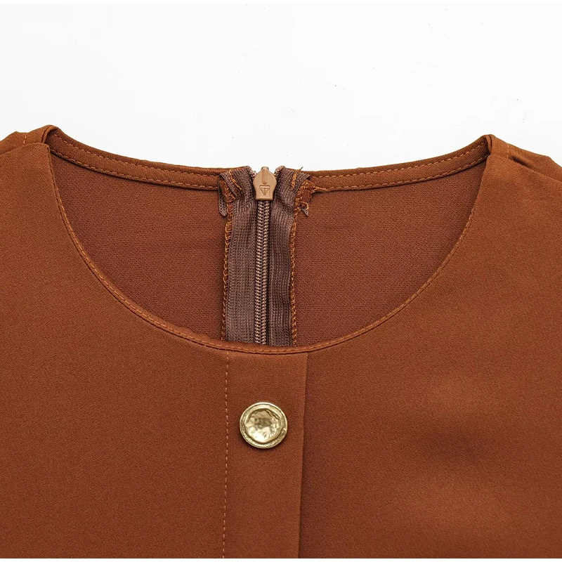 Elegant Single Breasted Tank Dress Women Belts Sleeveless O-neck Slim Solid 2025 Spring Dresses Commute Street Split Lady Robe