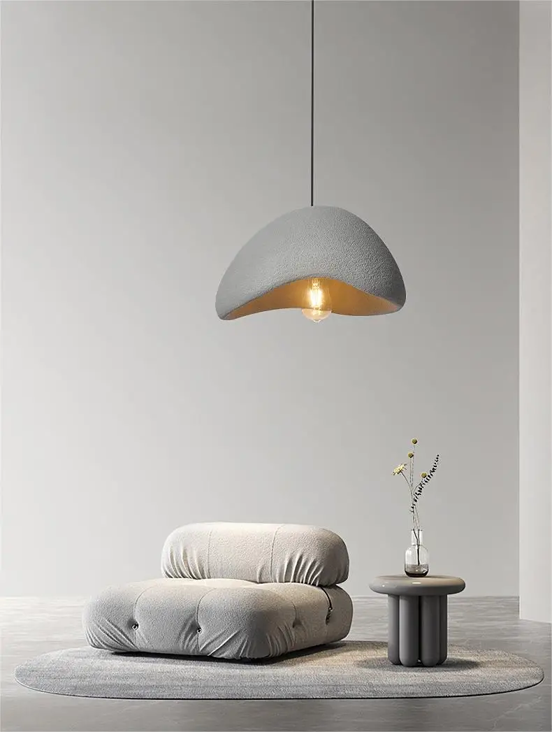 Nordic Wabi Sabi Pendant Lamps Dining Room Lighting Modern Living Room Bedroom LED Ceiling Chandelier Loft Lustre Hanging Lights