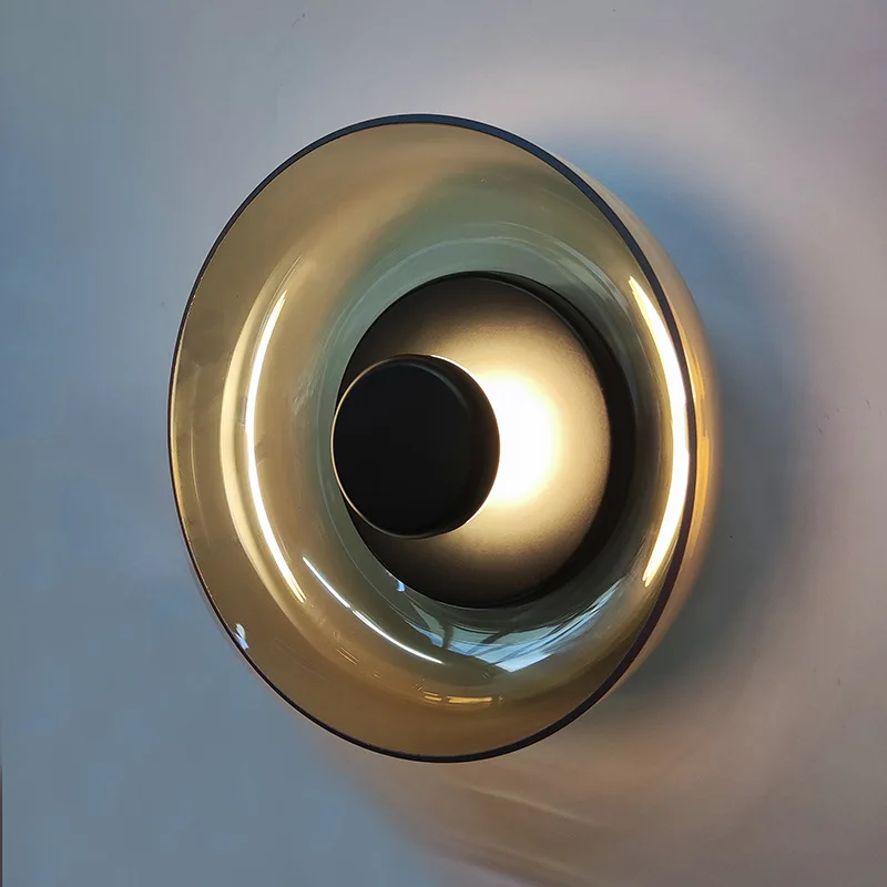 Modern Wall Lamp Glass Led Lighting Bowl Hanging Sconces Nordic Living Bedroom Bedside lamp kitchen Indoor Decor Light Fixtures