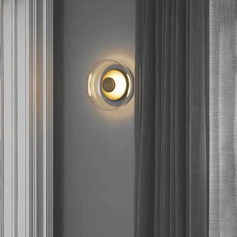 Modern Wall Lamp Glass Led Lighting Bowl Hanging Sconces Nordic Living Bedroom Bedside lamp kitchen Indoor Decor Light Fixtures