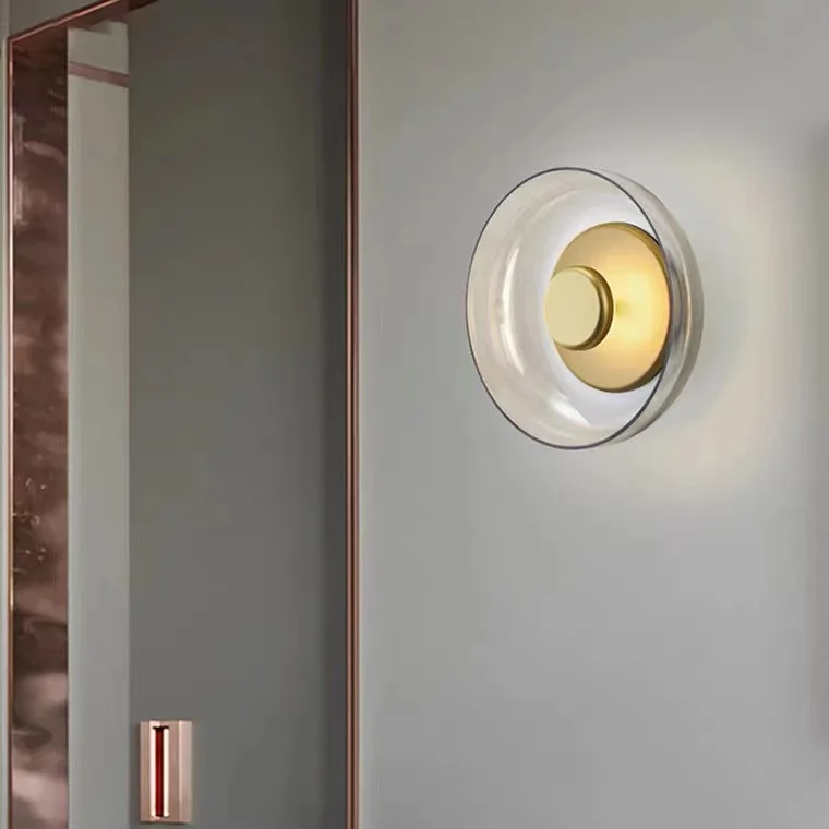 Modern Wall Lamp Glass Led Lighting Bowl Hanging Sconces Nordic Living Bedroom Bedside lamp kitchen Indoor Decor Light Fixtures