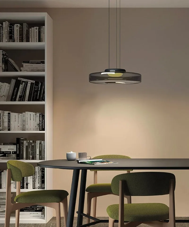 Italian Minimalist Glass Pendant Light Art Creative Modern Decoration LED Chandelier for Home Restaurant Bar Balcony Corridor
