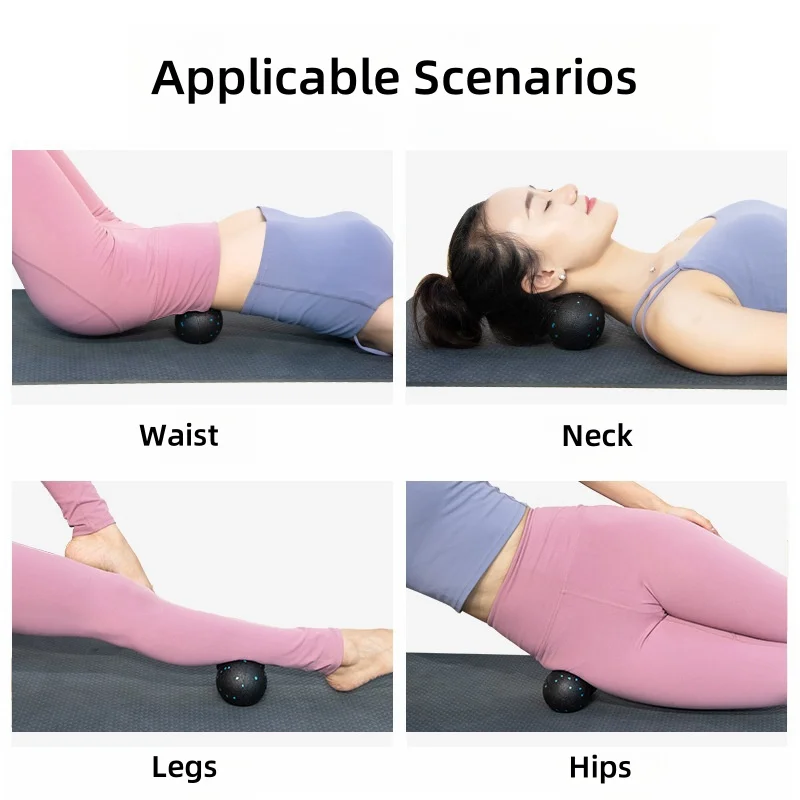 3Pcs Yoga Roller Massage Peanut Ball Set EPP Fitness Foam Column For Back Pain Legs Hip Deep Tissue Stretching Gym Muscle Relax
