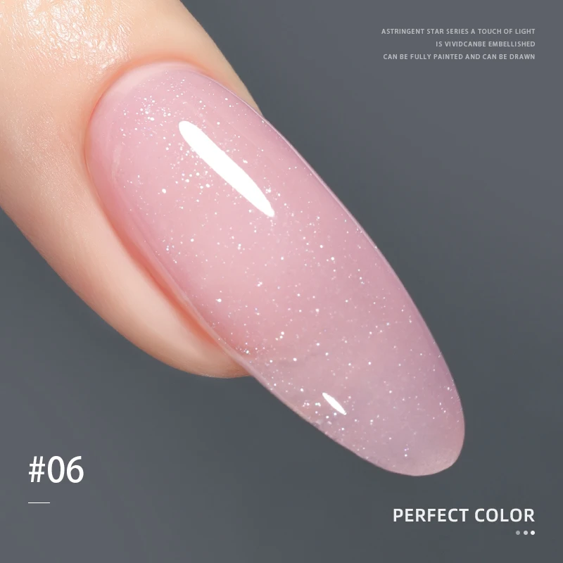 PERFECT COLOR 4-in-1 Builder Nail Gel,20g 12 Colors Rubber Base Gel Polish,Extension for DIY Salon Girls Home,Nail Art Brushes