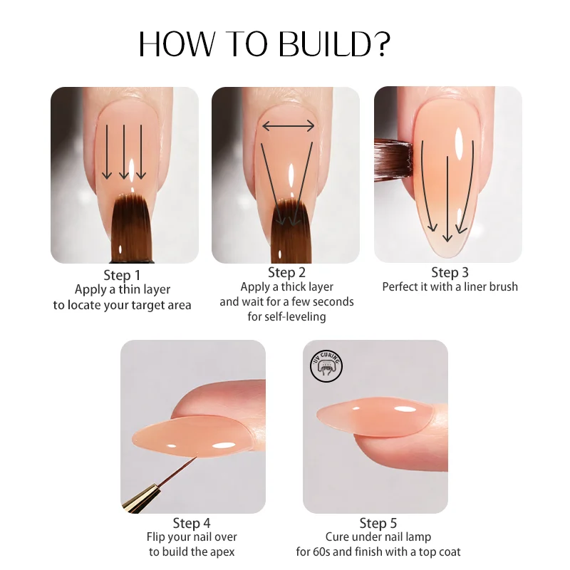 PERFECT COLOR 4-in-1 Builder Nail Gel,20g 12 Colors Rubber Base Gel Polish,Extension for DIY Salon Girls Home,Nail Art Brushes