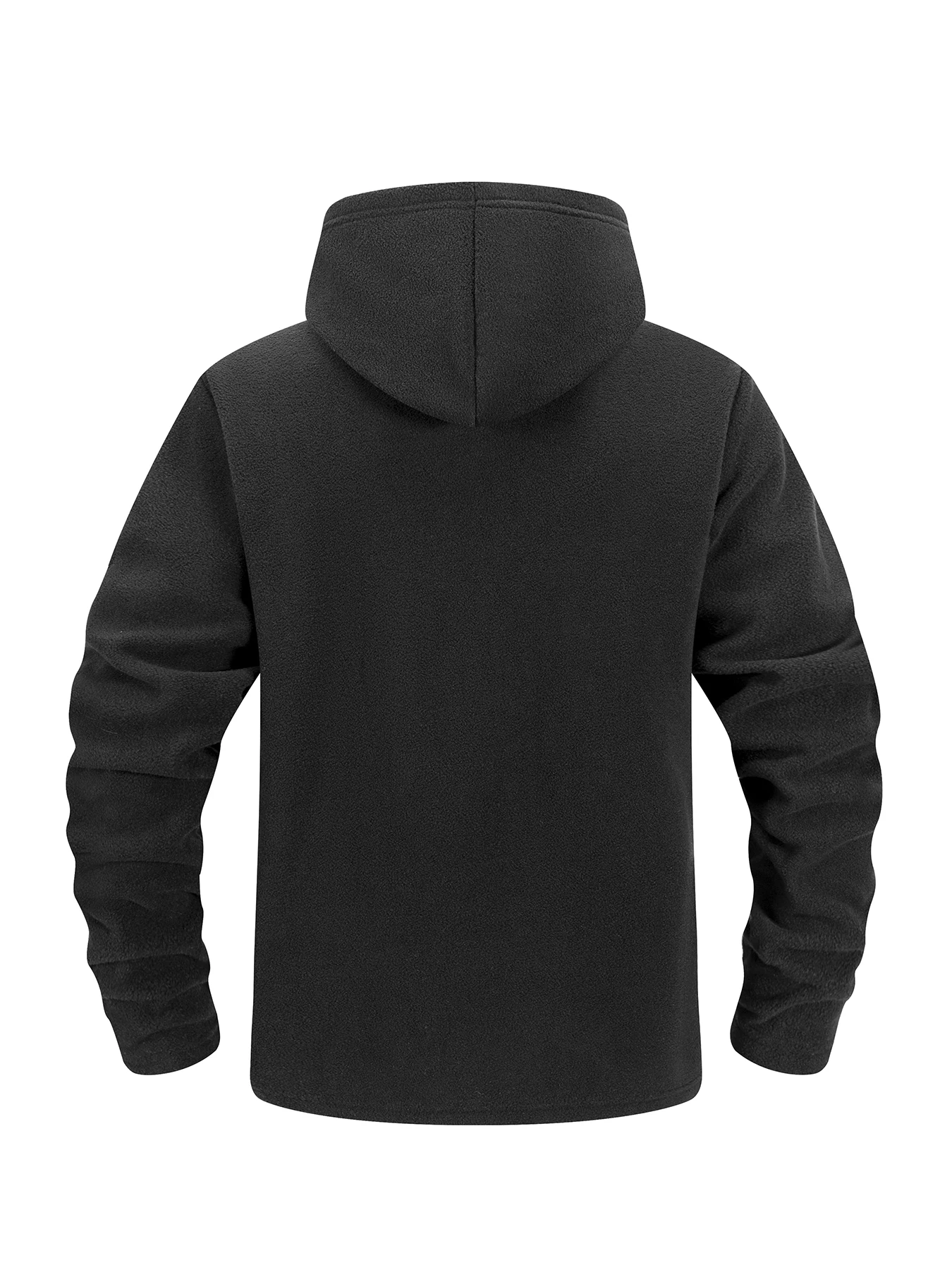 Men's Tactical Fleece Jacket Full Zip Hooded Coat Warm Casual Hoodies Camping Hiking Running Jogger Sports Jacket Men Streetwear