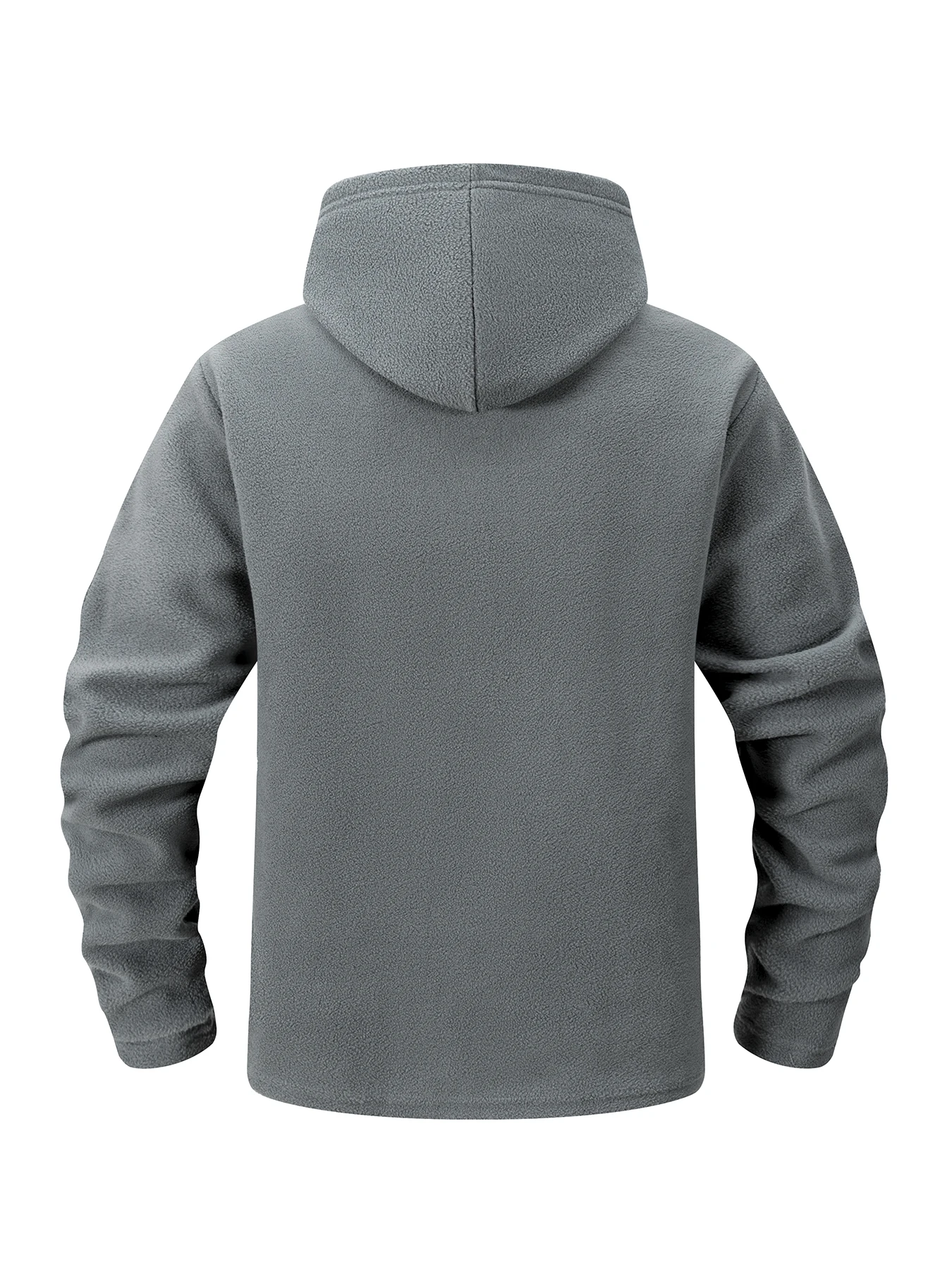 Men's Tactical Fleece Jacket Full Zip Hooded Coat Warm Casual Hoodies Camping Hiking Running Jogger Sports Jacket Men Streetwear