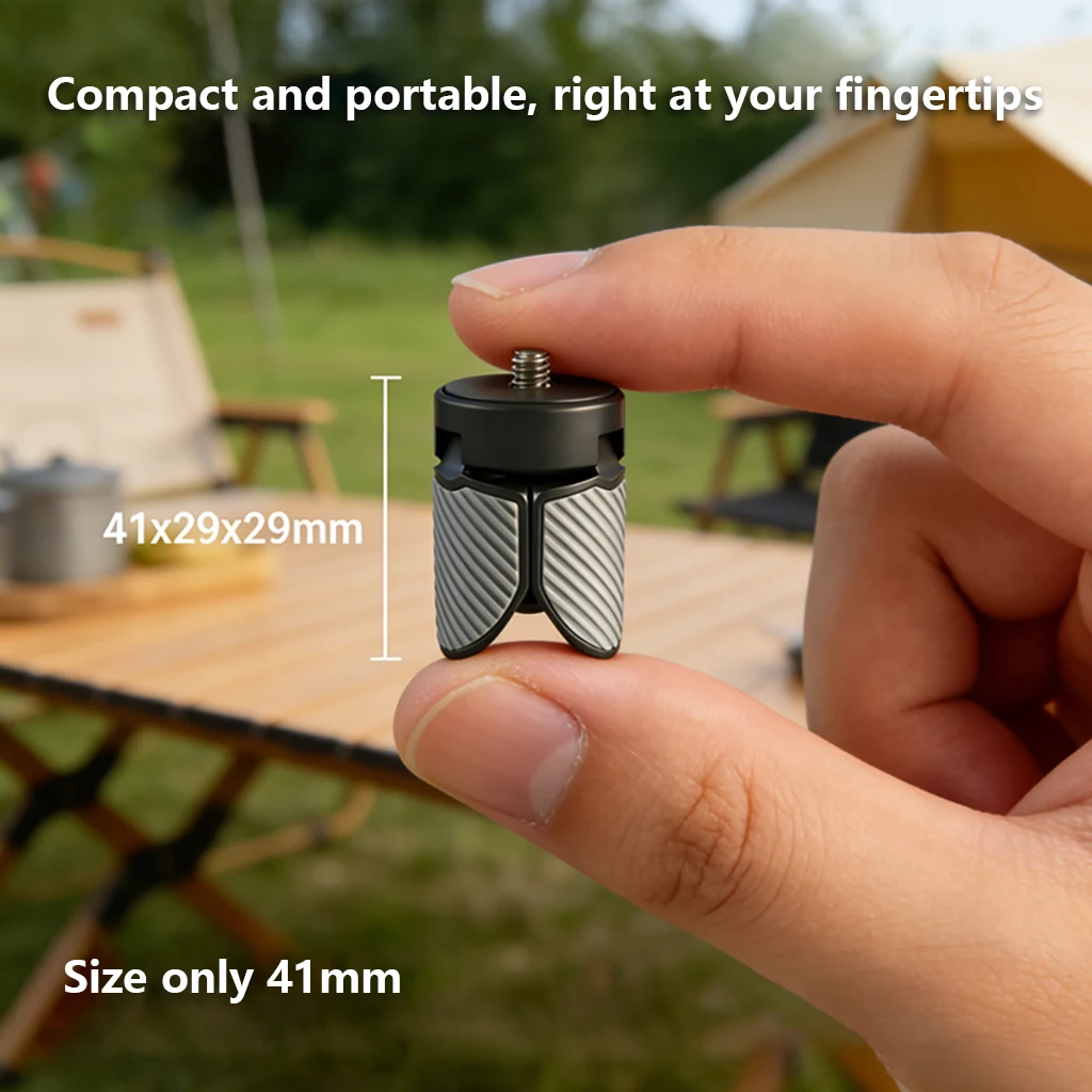 Plastic Mini Tripod Stand 1/4'' Screw Mount for Gopro Action Camera Video Phone Vlog Hand Grip for DJI Pocket 3 4 Gimbal Holder