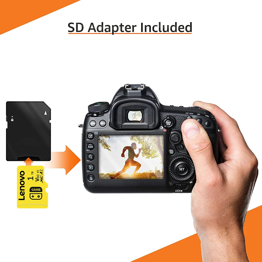 Original Lenovo Large Capacity Micro TF SD Card 64GB/128GB U3 4K Flash Memory Card for Phone Camera Tablet PC Switch 256GB/512GB