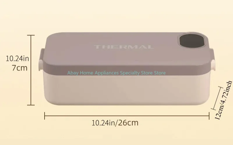 Heating Lunch Box No Water Needed USB Rechargeable Heated Food Warmer Digital Timing Multi Temp Control Leakproof Heat Box Ofice