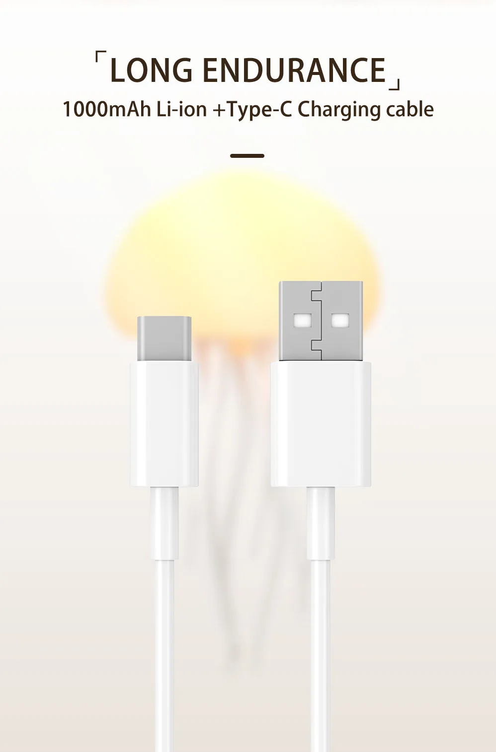 Creative Jellyfish Light Voice Control Type-C Charging Cute Jellyfish Bedside Lamp Flexible Tentacles for Holiday Children Gifts
